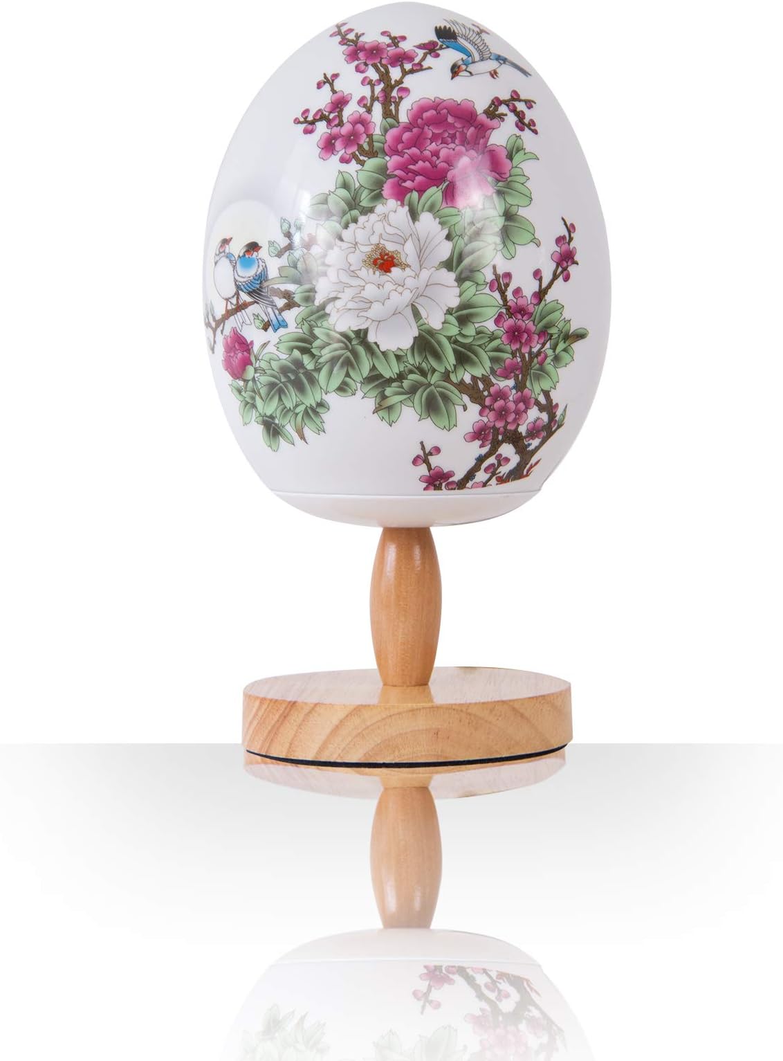 Monstech Desk Lamp Table Lamp - Bedside Lamp LED Lamp with Solid Wood Base and White Light Crystal Lamp for Living Room and Bedroom(Contain light bulb)