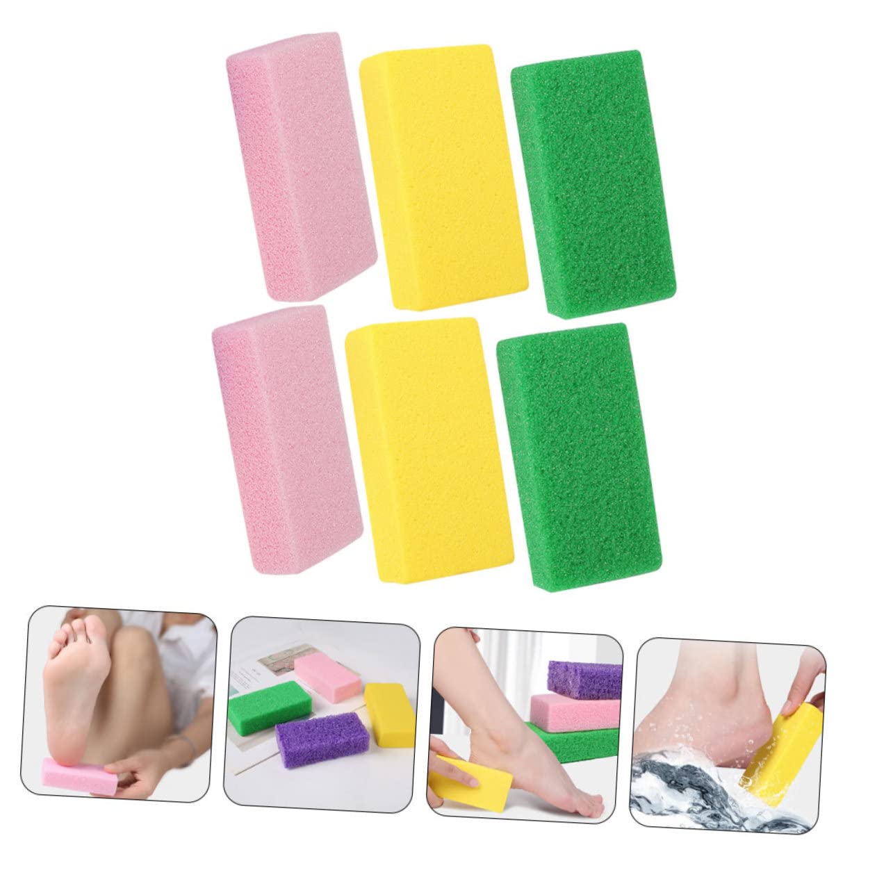 FRCOLOR Pz Tavola Di Sfregamento Della Pietra Pomice Kit Per Pedicure Pietre Pomici Per i Piedi Pietra Pomice Del Piede Lavasciuga Del Tallone Lima Esfoliante Piedi Lavapiedi Trimmer Pu