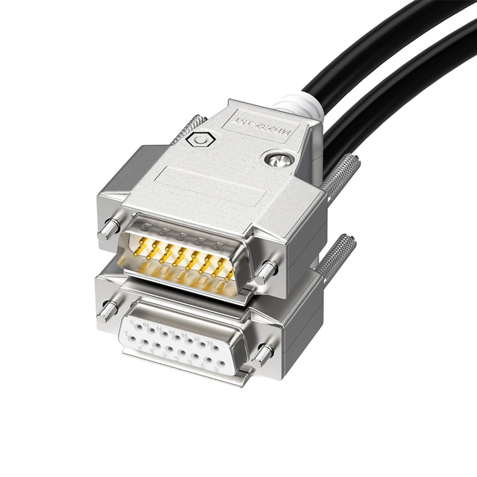 Câble d'extension de câble de données DB15 de 150 cm à 30 m avec connecteurs plaqués or pour compteur d'instruments de contrôle industriel mâle à femelle