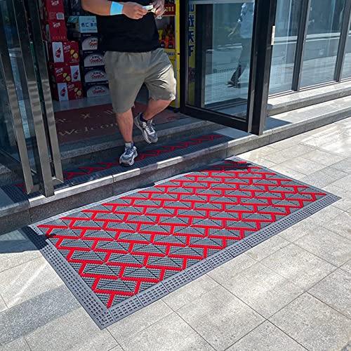 Paillassons robustes avec piège à saleté pour bloquer la boue - 2