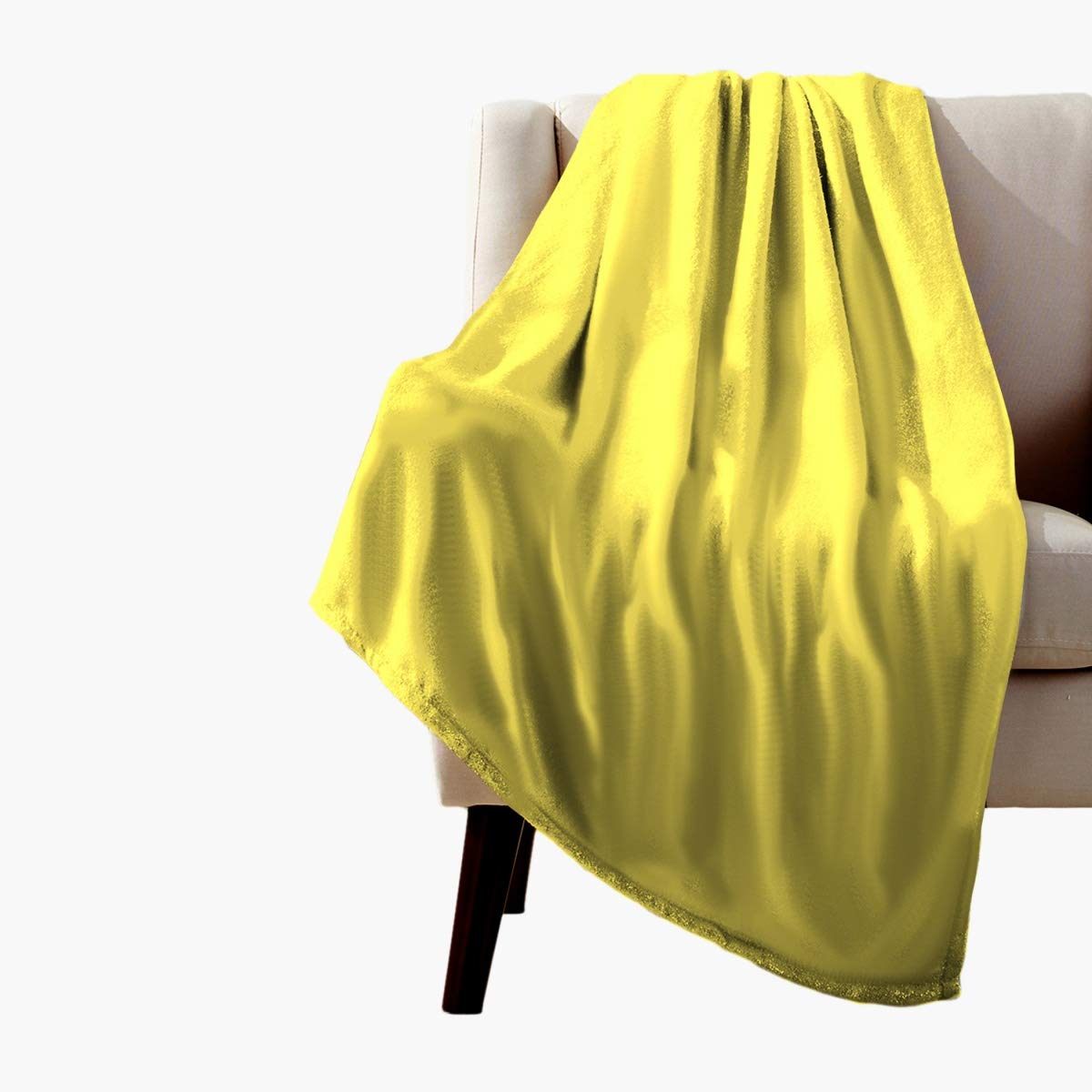 Buy Home Centre Colour Connect Luxur Double Bed Blanket Yellow Online