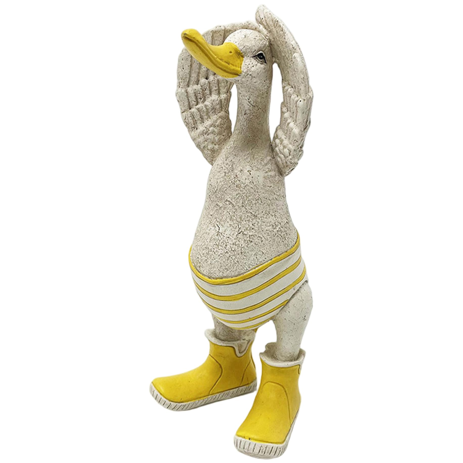 Figurine de canard en résine Gcroet pour décoration de patio et balcon