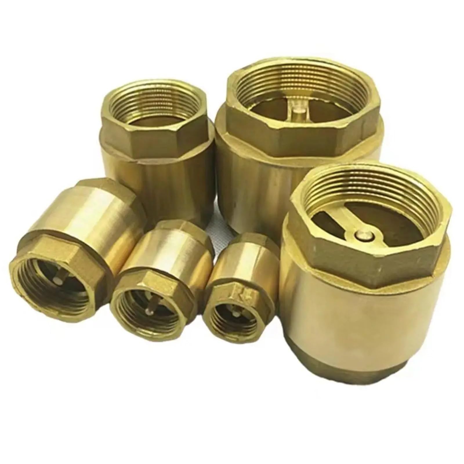 Valvola di ritegno a 1 via non ritorno a molla in ottone da 1/2" 3/4" 1-1/4" 1-1/2" 5,1 cm