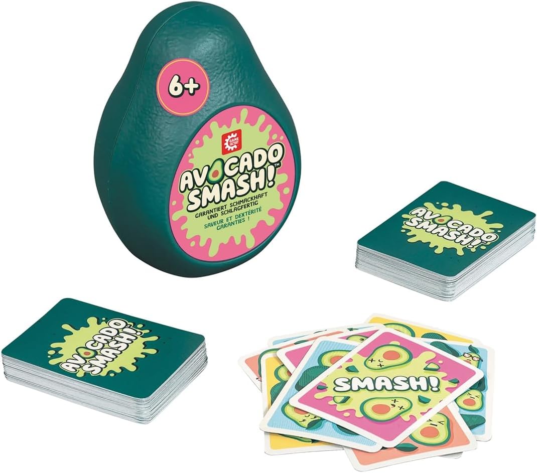 Game Factory 646236 Avocado Smash The Lightning-Fast Discard Game for Friends and Family, Card Game, Board Game, from 6 Years, Green