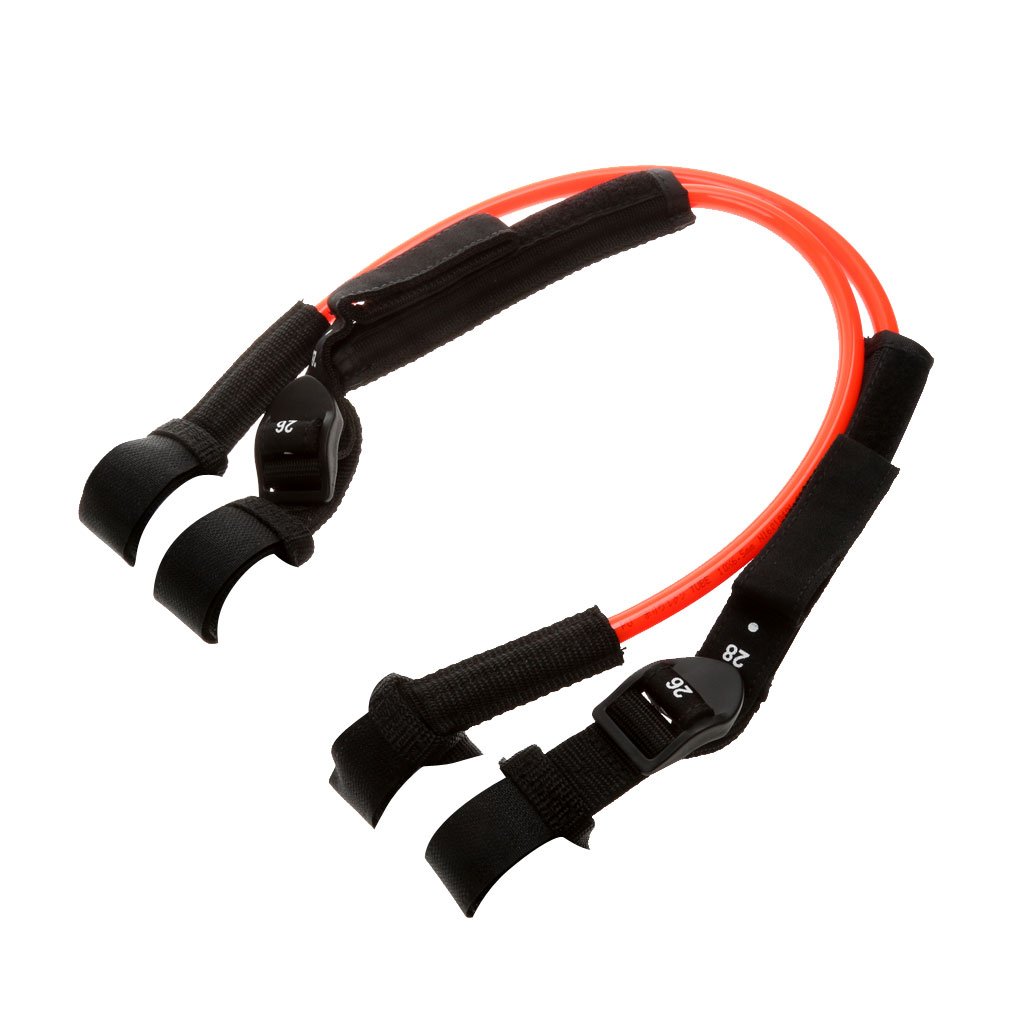Generic 2 Pezzi di Imbracatura da Windsurf Regolabile E Imbottiture Antiscivolo per Braccio da 22"a 28" / 28"-34" - Arancione, 22-28 Pollici