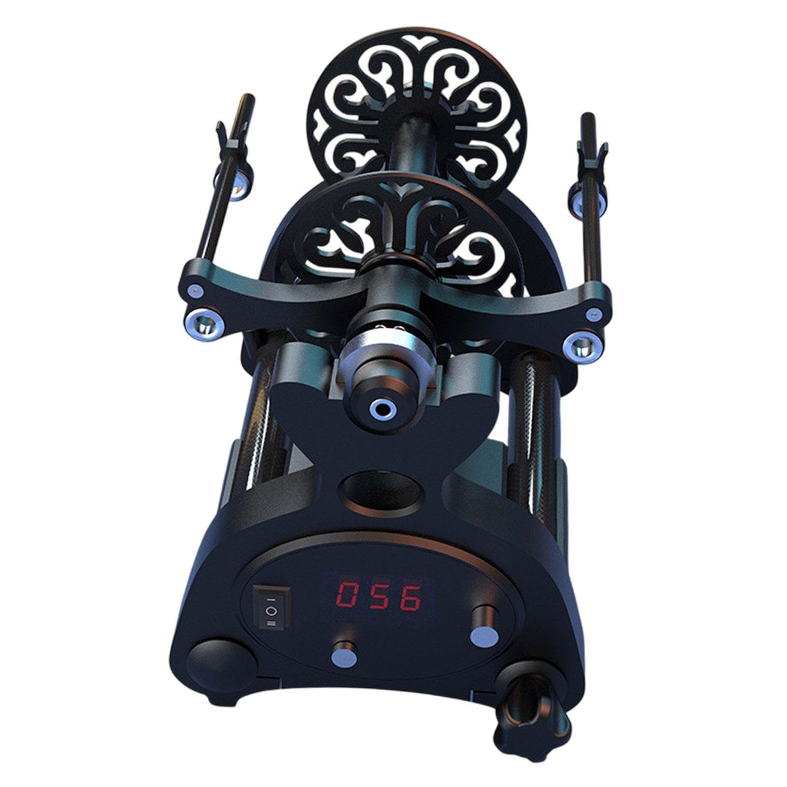 SM SunniMix Speed Spinning Machine Household Yarn Winding Tool Adjustable Sturdy Handmade Wool Yarn Spinner Mini Electric Spinning Wheel, Black