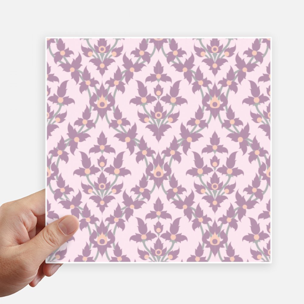 Fleurs autocollant carré de 20 cm lilas multicolore grand format pour moto x4