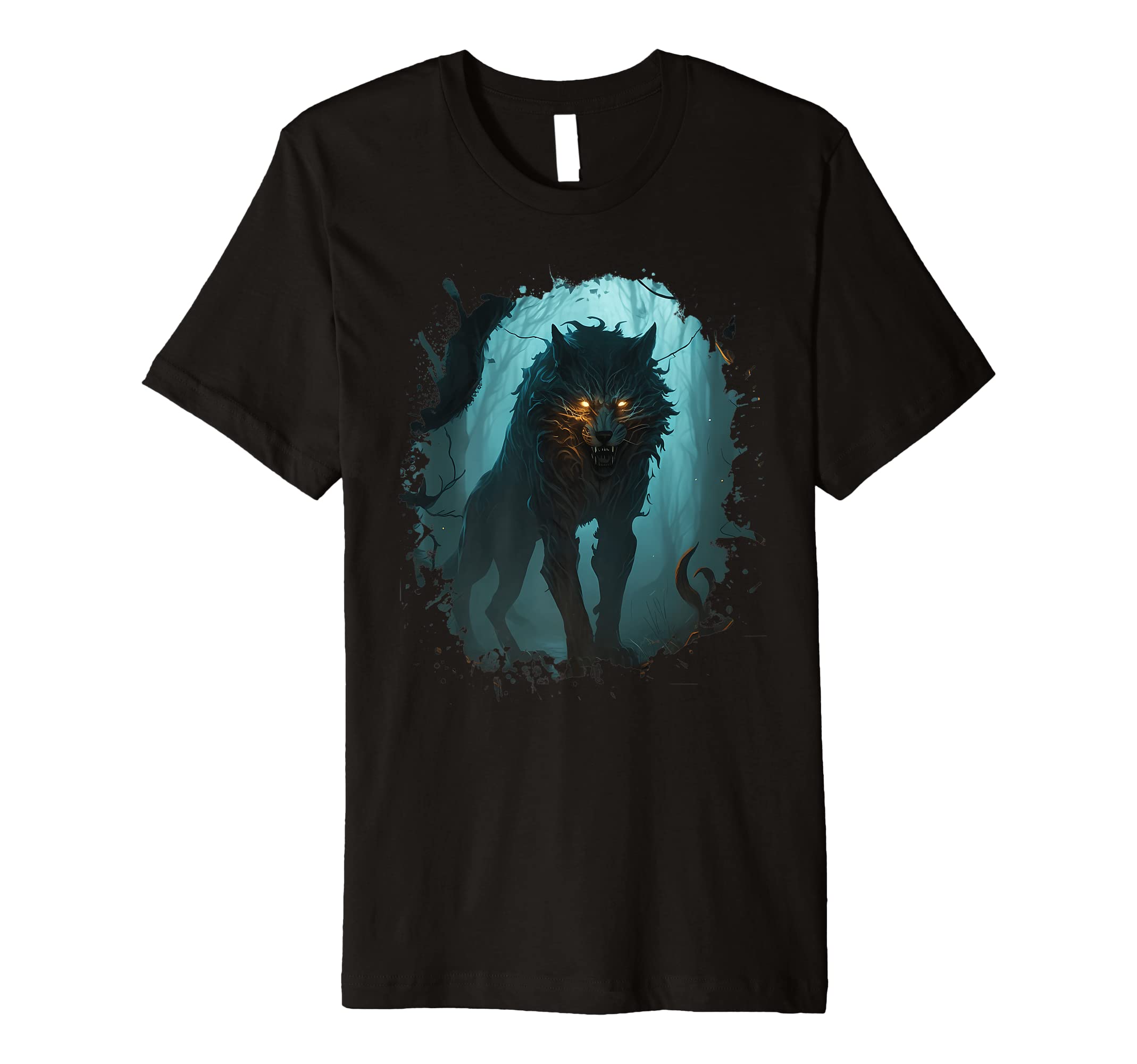 PM-ArtisticShadowhunters in the darkest forest a legend wolf Premium T-Shirt