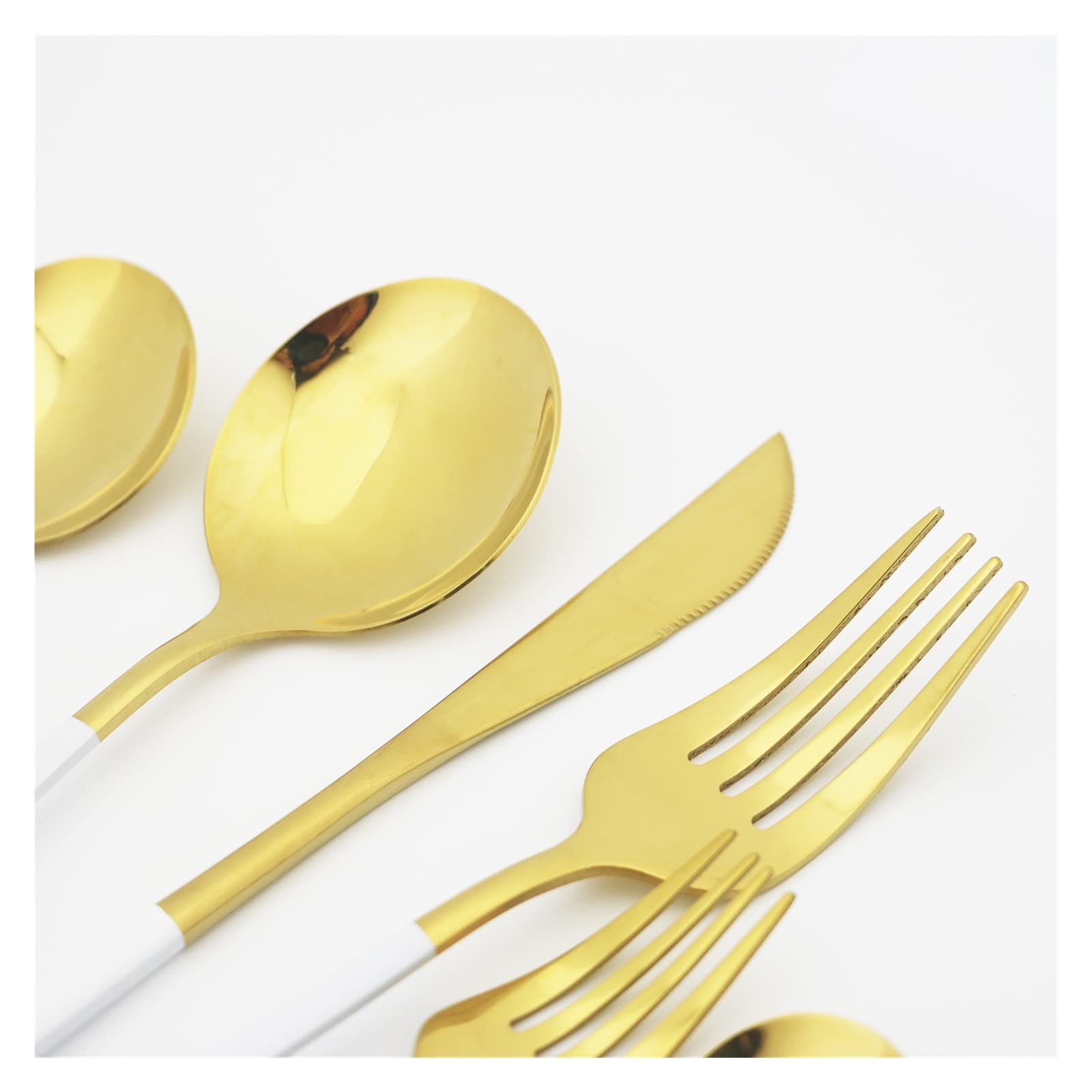 Juego de 6 Cubiertos Negros, Tenedores for Postre, Juego de Acero Inoxidable, Tenedor for Pastel, Tenedores for Ensalada, Juego de vajilla, Cubiertos de Cocina, Juego de Cubiertos Leisurely (C