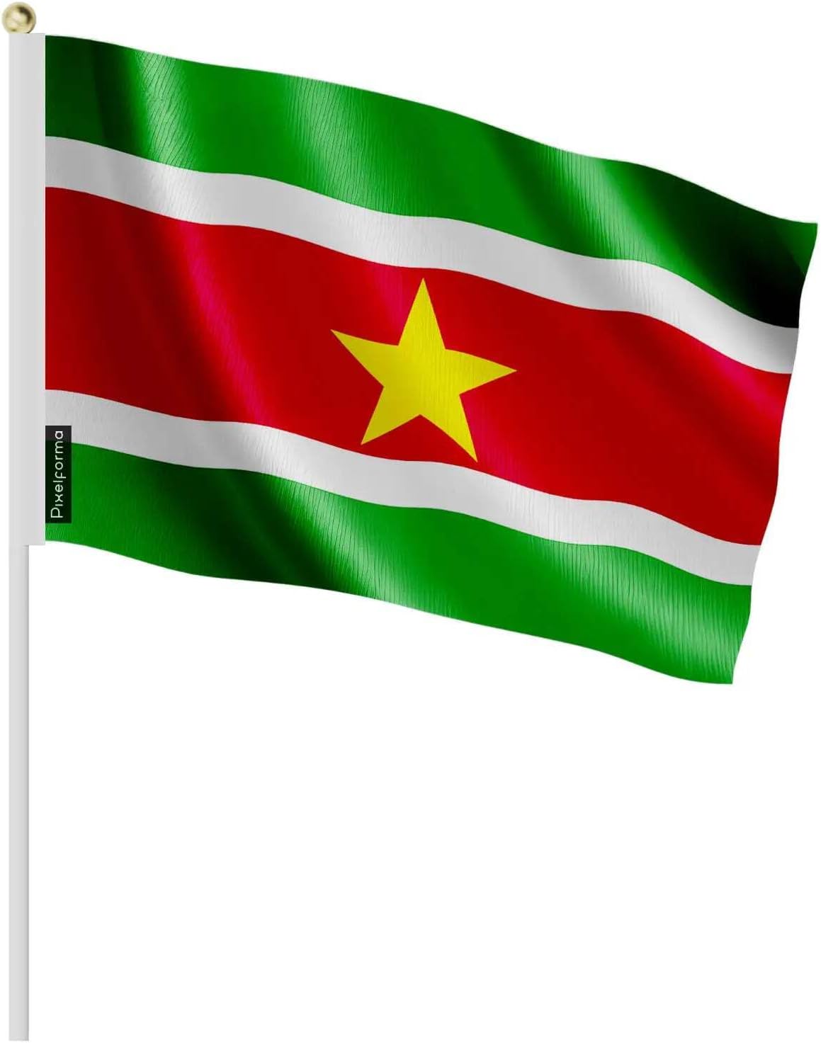 Pack of 50 Mini Suriname Flags 20 x 30 cm