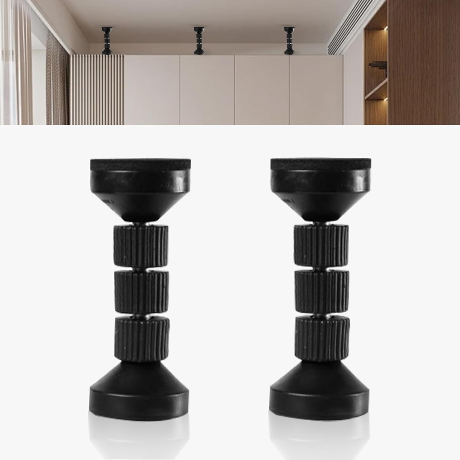 Amazon｜家具転倒防止つっぱり棒2本セット取付高さ4.2-11cm 地震対策