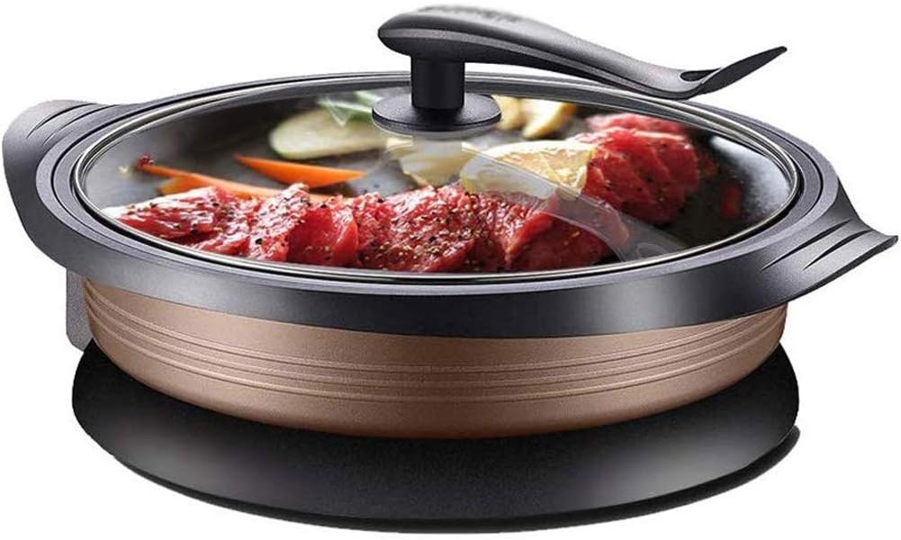Electric hot Pot, Non-stick Wok, for Steak, Eggs,Fried Rice,Multifunctional Hot Household Cooking And Frying