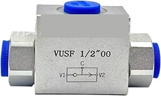 Hydraulic Three-way Shuttle Valve VUSF-G3/8 G1/4G1/2 Large Flow Port Hydraulic Shuttle Valve(VUSF G1)