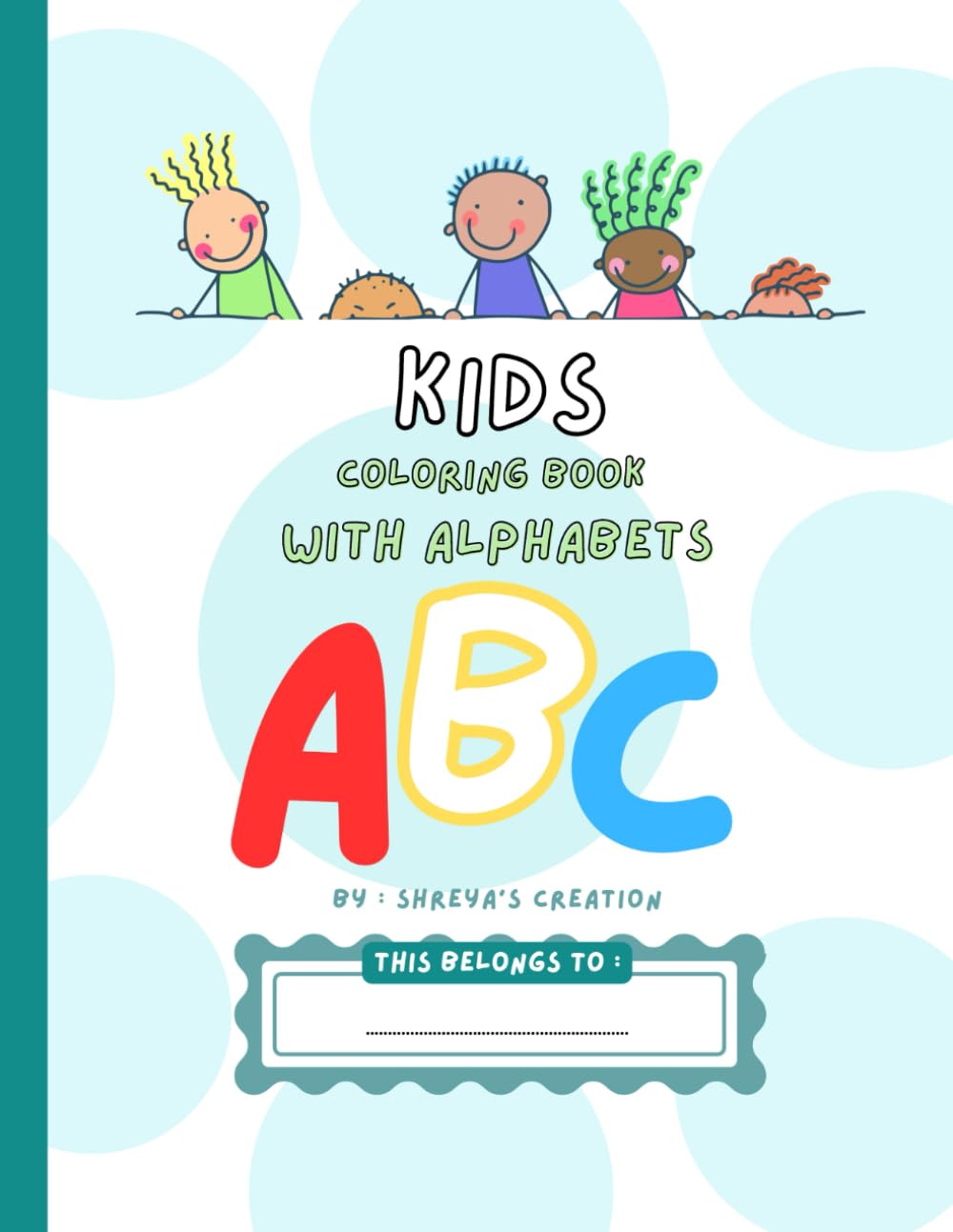 A to Z kids coloring book with Alphabets