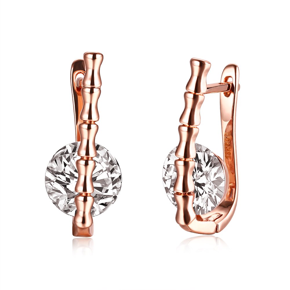 YELLOW CHIMES Crystal 18K Rose Gold Pated Swiss AAA Zircons Designer Earrings for Women (B01LNC1C2I) Amazon Price History, Amazon Price Tracker