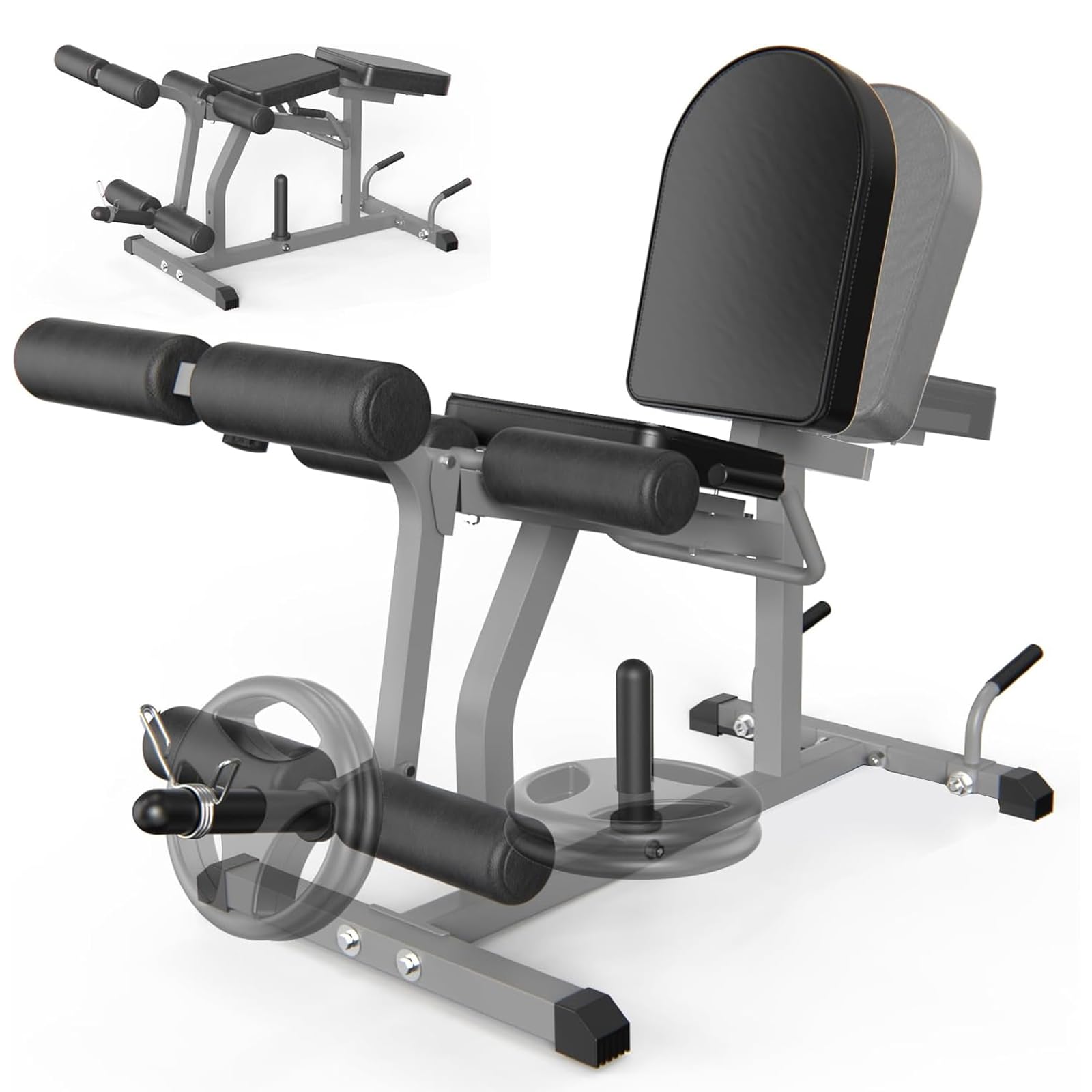 Z ZHICHI 2-in-1 Adjustable Leg Extension and Curl Machine