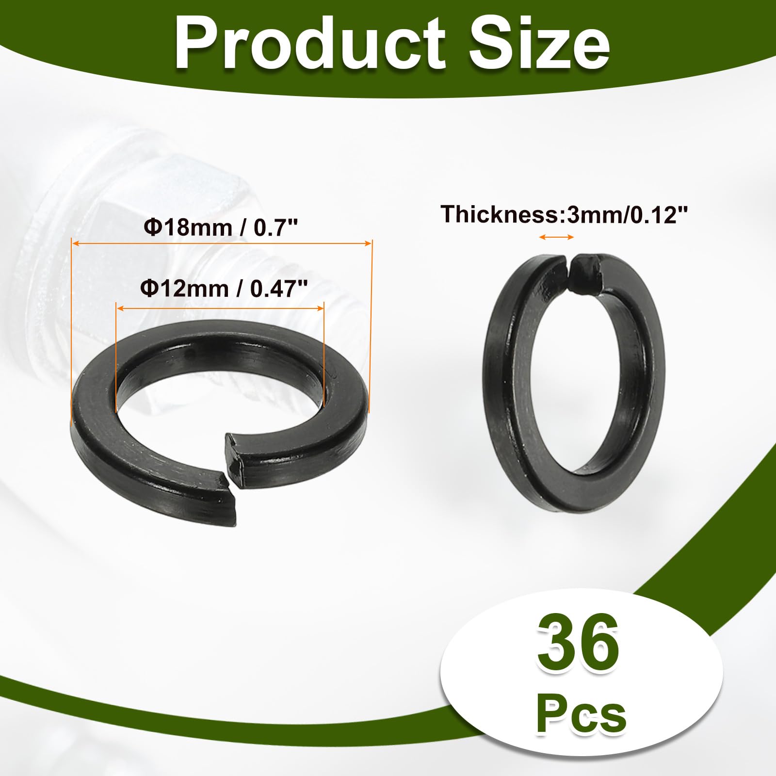 PATIKIL M12 Lock Washers - Image 2