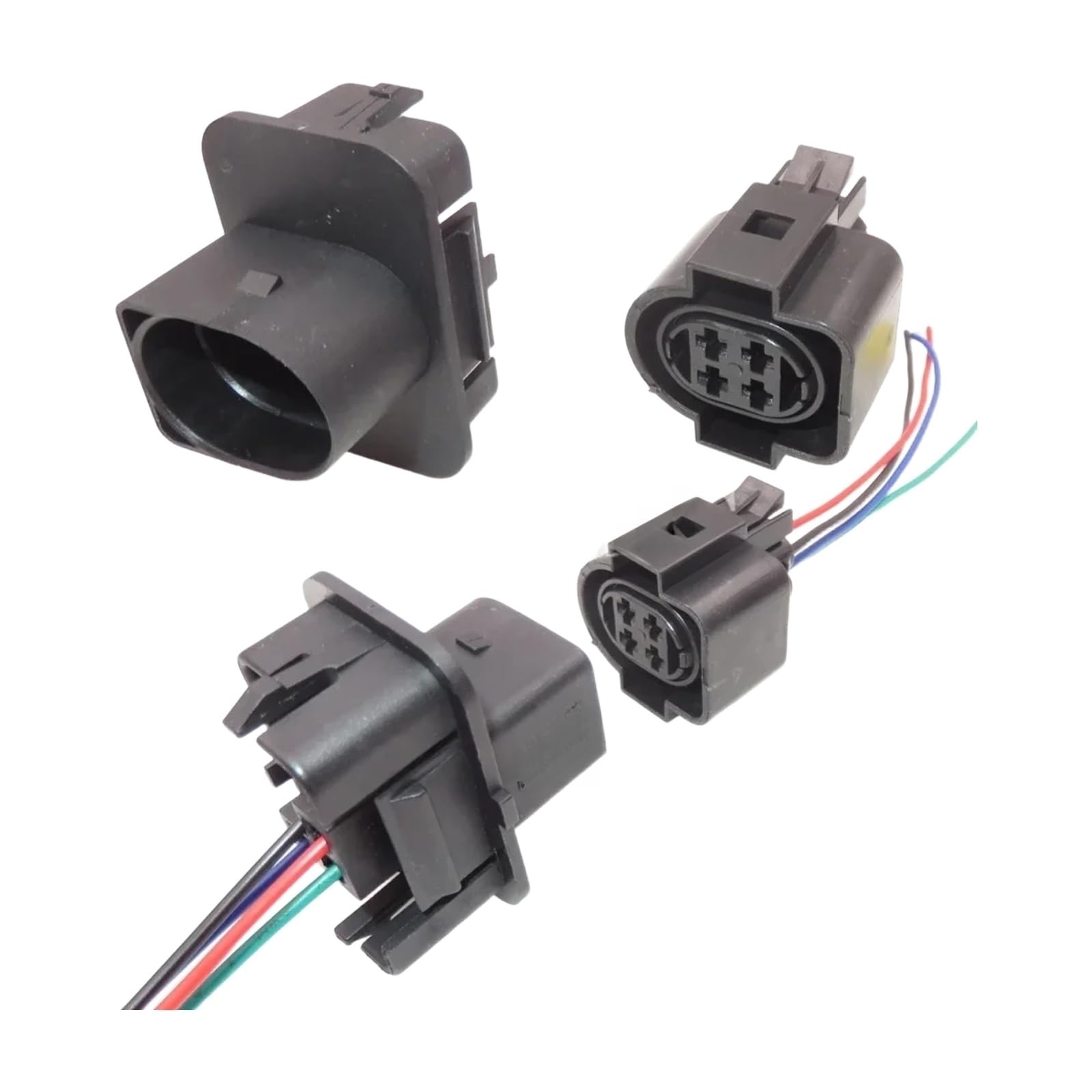 Conector de faros de 4 pines 1H0973734 con cables sellados para sistema de iluminación automotriz