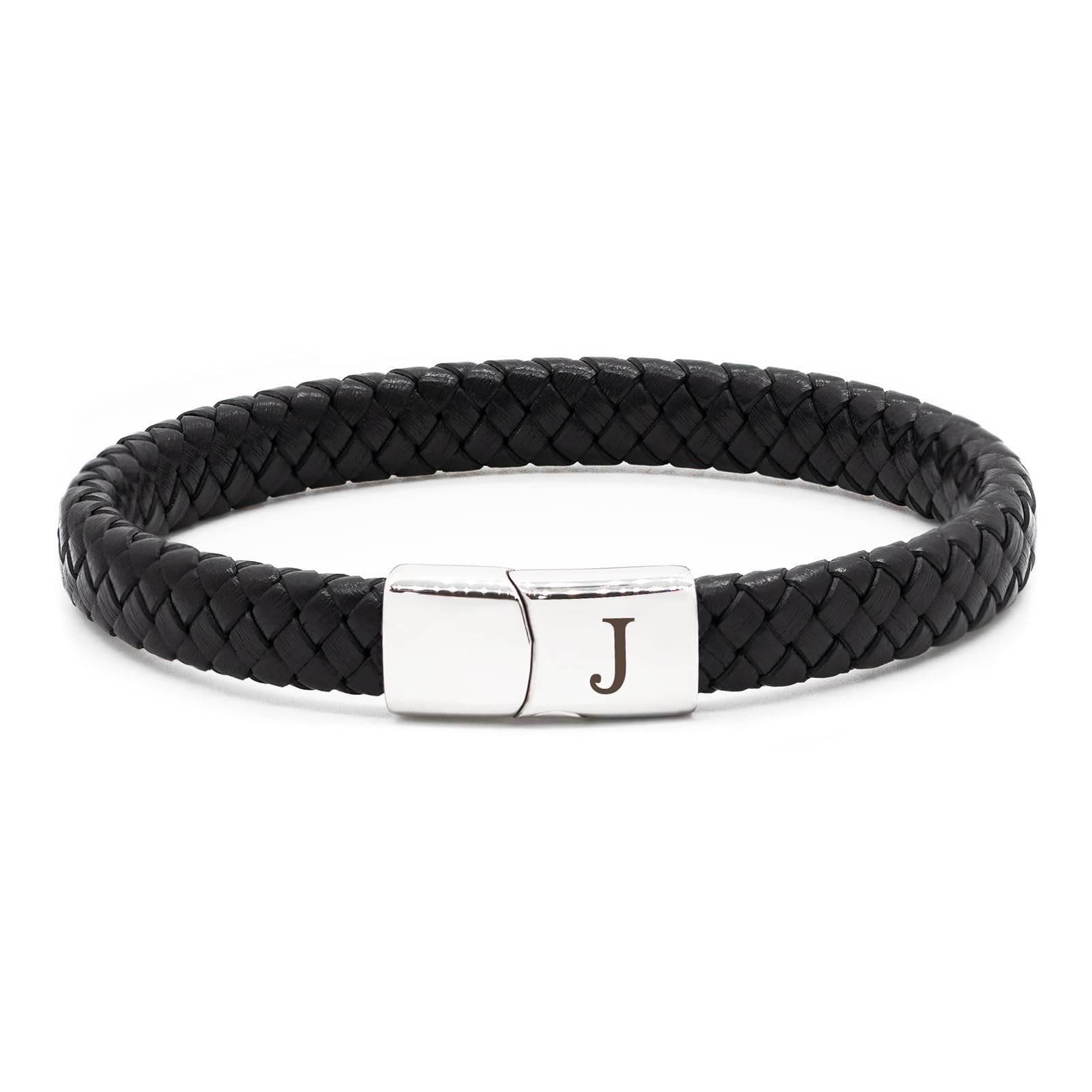 Personalized To My Son Braided Leather Men Bracelet From Mom Dad Inspirational