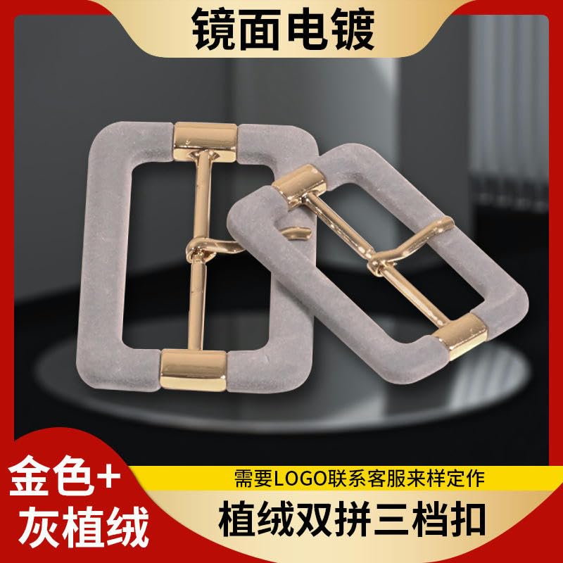 Juego de 10 Hebillas para cinturón Cubiertas de Tela, tamaño Interior de 30/40/50 mm, Hebillas deslizantes de Repuesto con Pasador para Mochila, Cortavientos, Collares para Mascotas