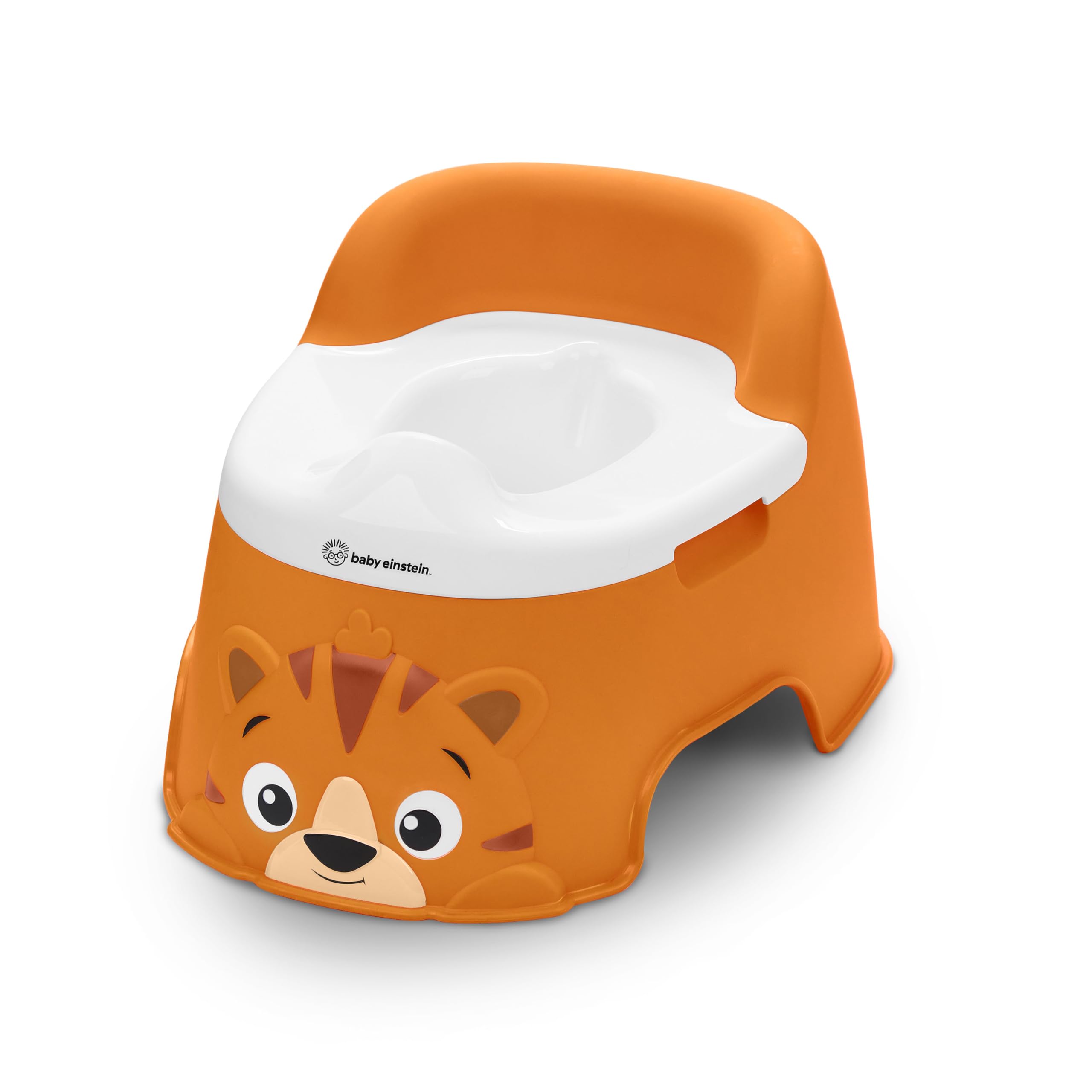 Inodoro de entrenamiento para ir al baño Baby Einstein Tinkle and Reveal Tiger, antideslizante, con cuenco extraíble, para niños de 18 meses
