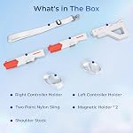 Magnétique VR Support de contrôleur de modèle de mitrailleuse/pistol pour Meta Quest 3S / Quest 3 Poignée Gunstock de libération rapide Support pour Oculus Quest 3S Accessoires de jeu de tir