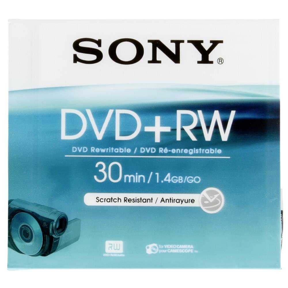 Sony DVD+RW 1,4 Go 8 cm Enregistrable Réinscriptible 30 mn DPW30B