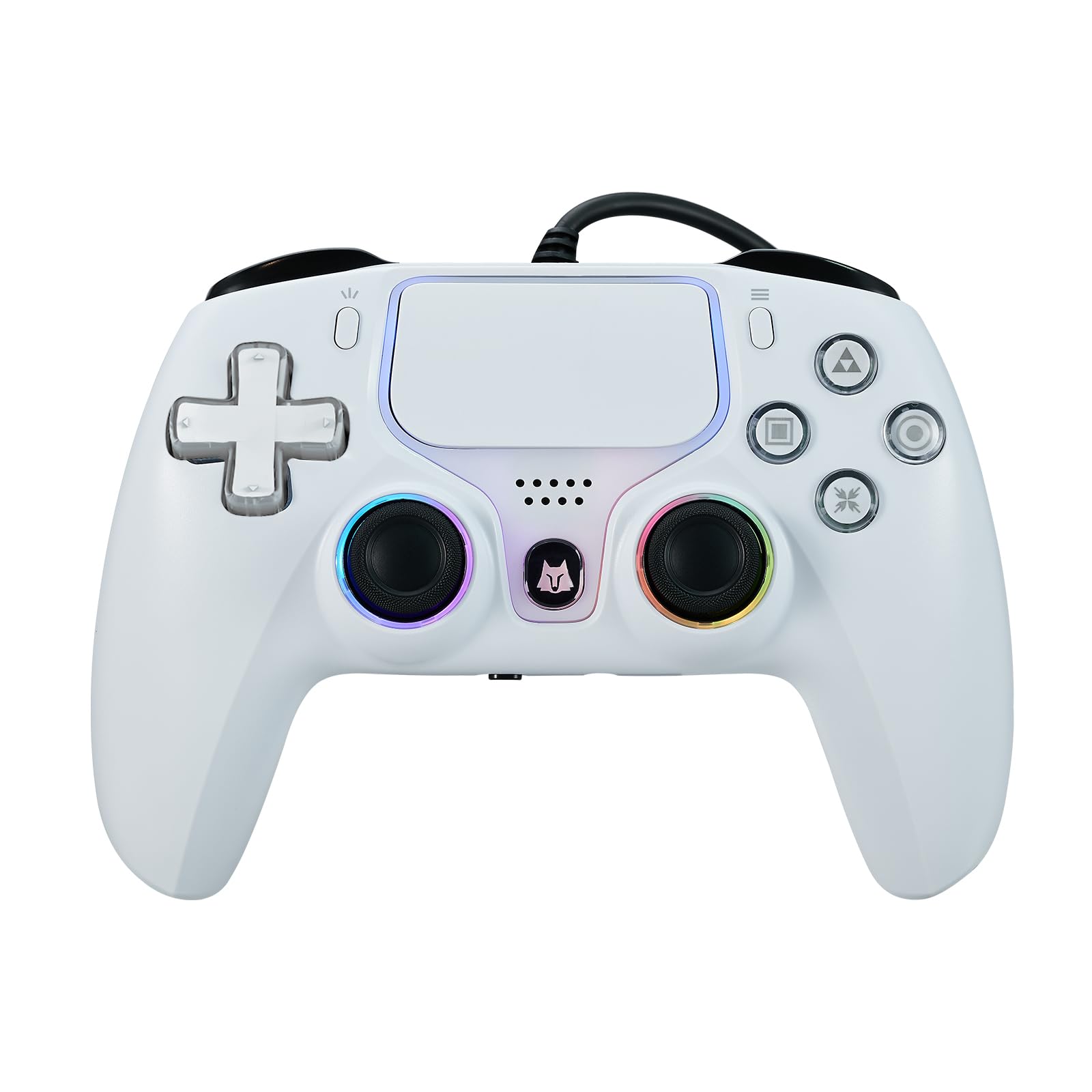 NBCP Wired Controller - Gaming Controller for PS5, PS4 & PC, USB Gamepad Joystick for Windows 7/8/10, Laptop – Dual Vibration, Turbo Trigger, Hall Effect,Hall Trigger