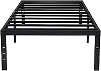 Vista 1 de EMODA 16 Inch Heavy Duty Twin Bed Frame, Metal Platform Bed Frames No Box Spring Needed, Noise Free, Easy Assembly, Black