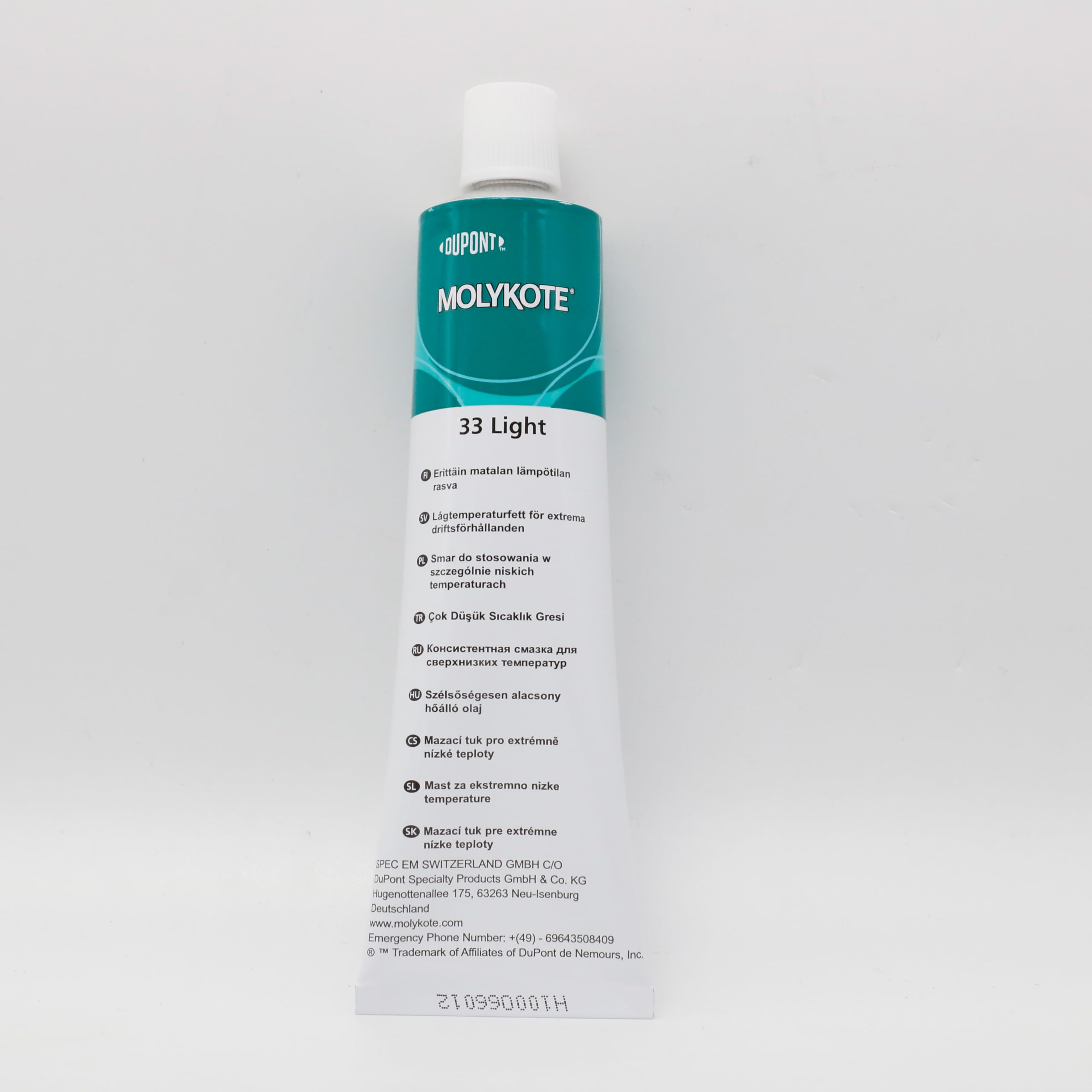 Molykote 33 Light 100g Graisse Lubrifiante 33L Graisse pour Températures Extrêmes Charge Légère Métal-Métal Métal-Plastique pour Câbles Électriques et Roulements Blanc Cassé