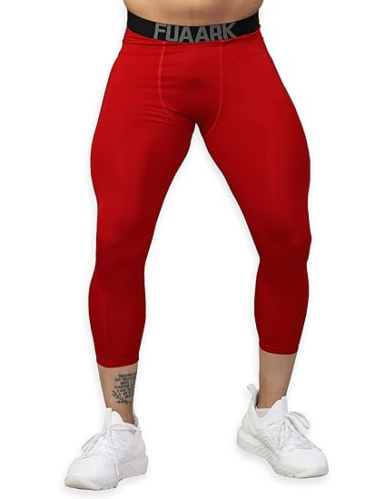 Men's 3/4 Compression Tights Skinny Fit Leggings