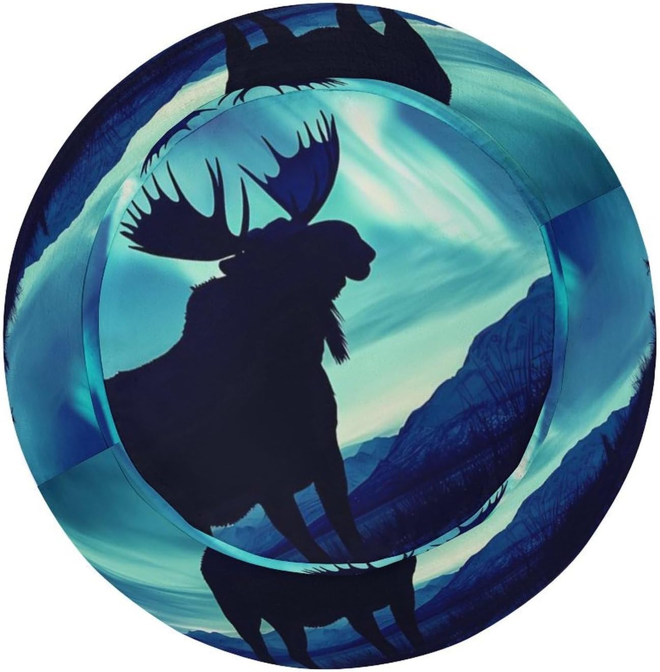 Northern Lights Forests And Moose Bucket Hat for Men Women Fisherman Hat Beach Sun Cap Trucker Hat image 3