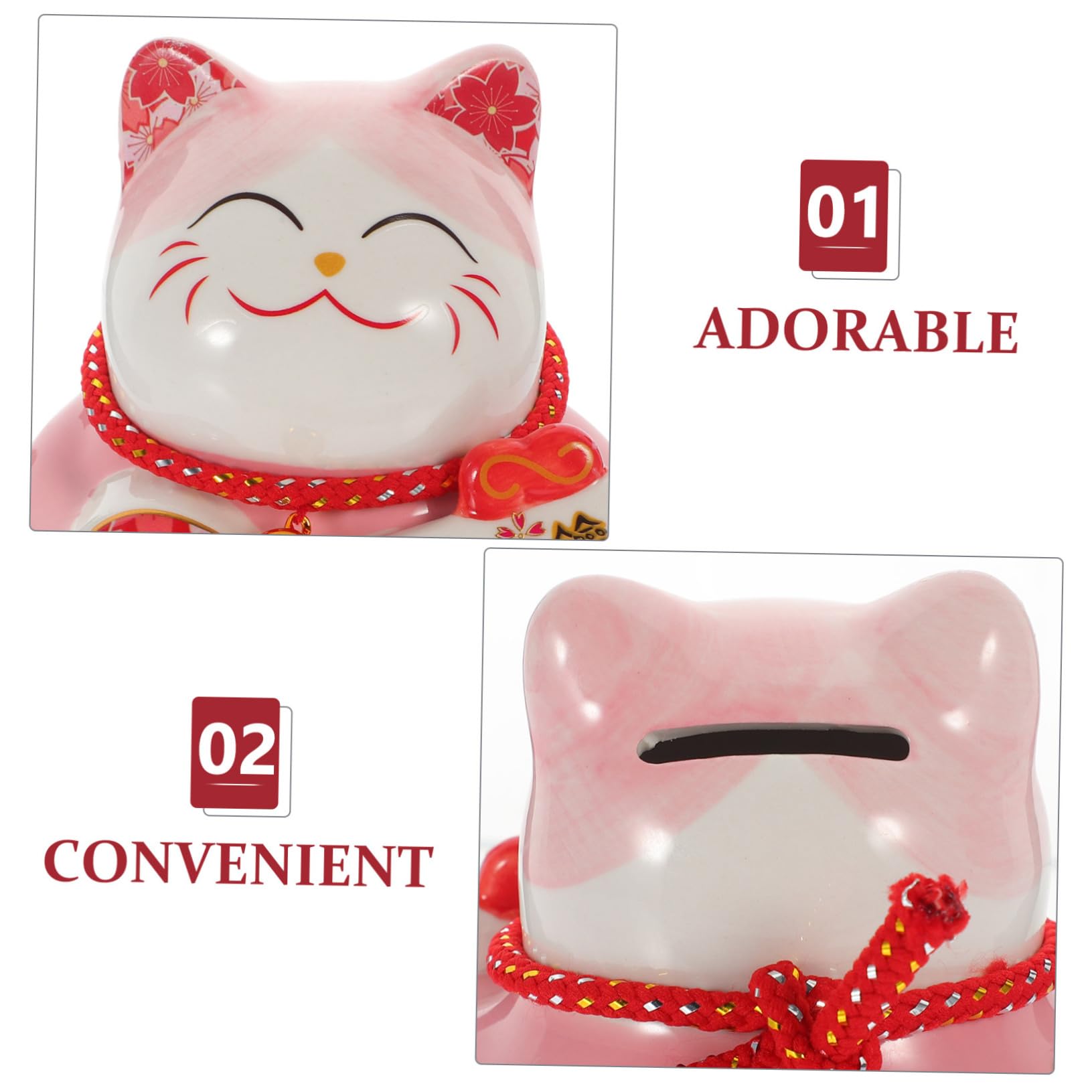 Sparschwein Mit Katzenmotiv Münzbehälter Glückskatzen-spardose Niedliche Spardose Dekorative Figur Geschenk Für Geburtstag Weihnachten Neujahr