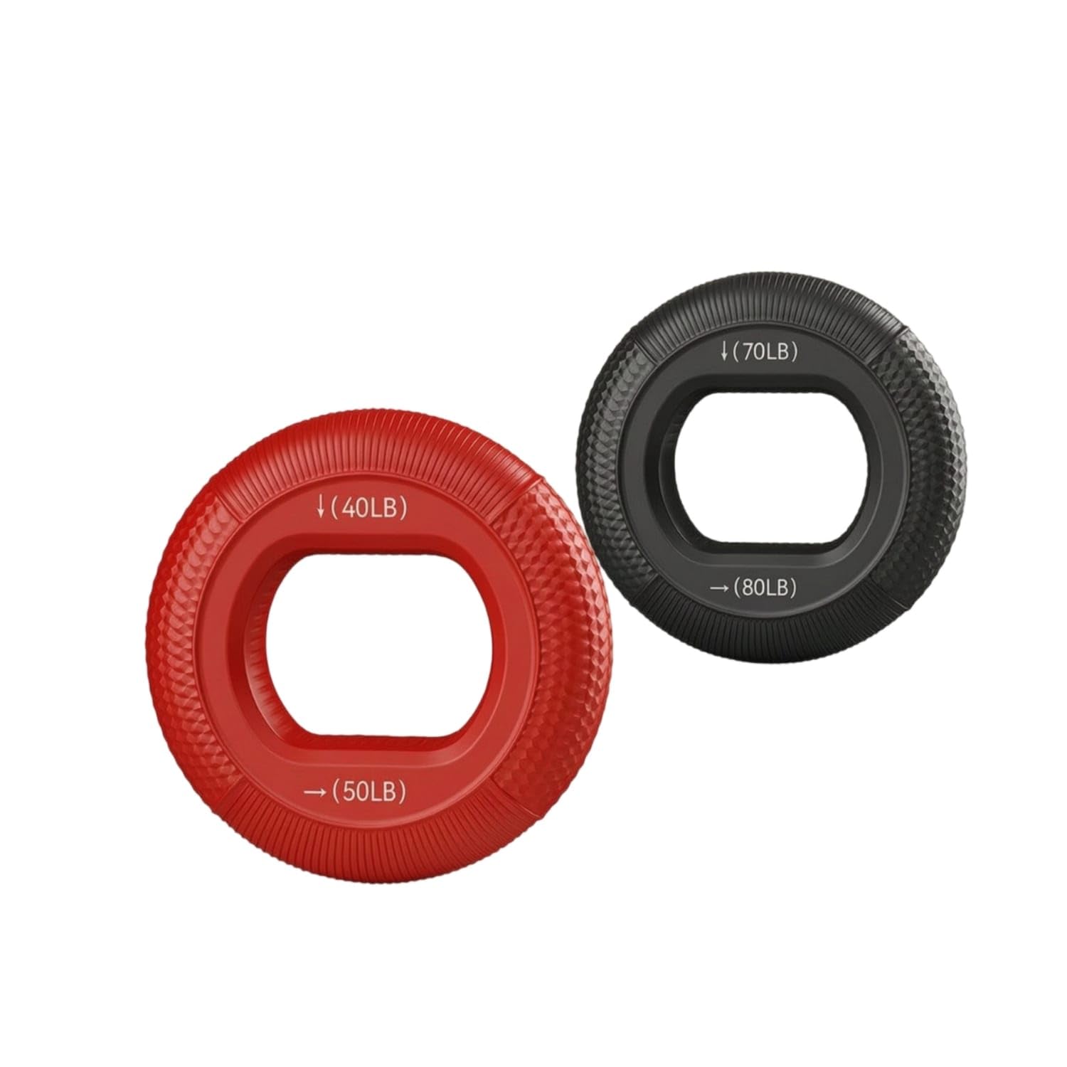 2 Pieces Textured Hand Grip Loop Washable Silicone Grip Loop Non-Slip Finger Exerciser Portable for Climbers, Athletes, Home Workout, Office, Travel, Advanced Combo-image-36