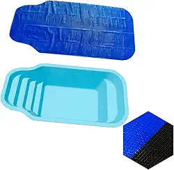 Capa Térmica Para Piscina Splash Igui Farol da Barra 6 X 3m 300 Micras Preta E Azul