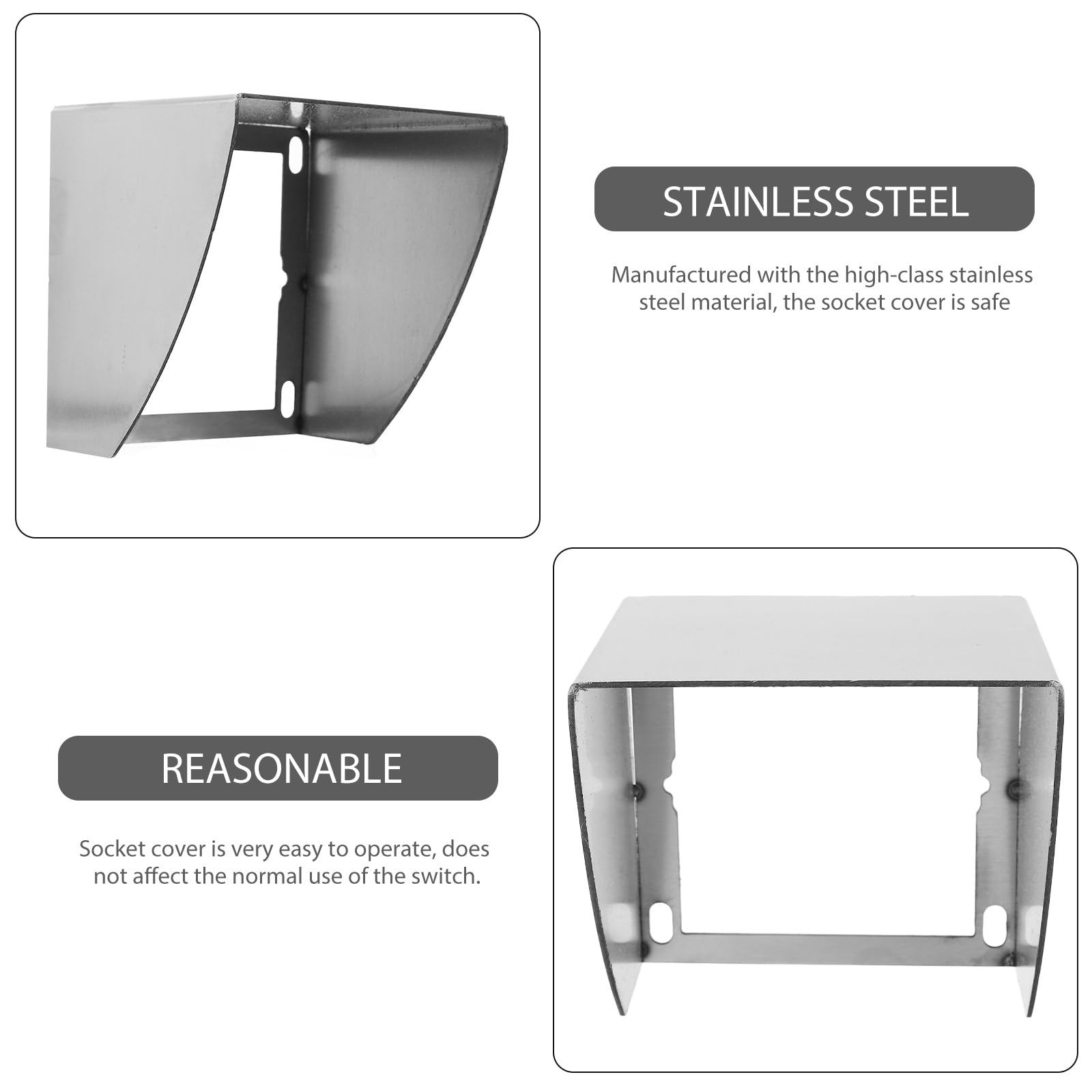 Copertura Impermeabile Per Presa Esteriore - Antipioggia In Acciaio Inox - Foto 3