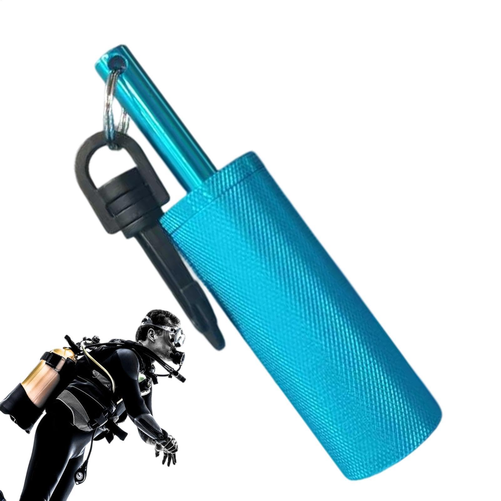 Campana de sonido de buceo, acero inoxidable de grado marino, palo de comunicación de señal subacuática con gancho, sonajero de seguridad acústica para baja visibilidad, buceo en cuevas y aguas