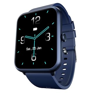 Fire-Boltt Ninja Call Pro Plus Bluetooth Calling Smart Watch, 1.83″ HD Display, AI Voice Assistant, 120+ Sports Modes, IP67 Waterproof, SpO2 & Heart Rate Monitor Smartwatch for Men & Women - Blue