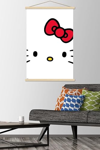 Vista 9 de Trends International Hello Kitty and Friends - Póster de pared de primer plano de Hello Kitty, 22.37 x 34.00 pulgadas, impresión premium y colgador