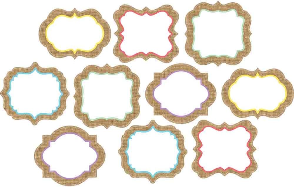 Teacher Created Resources Shabby Chic Burlap Accents (77192)