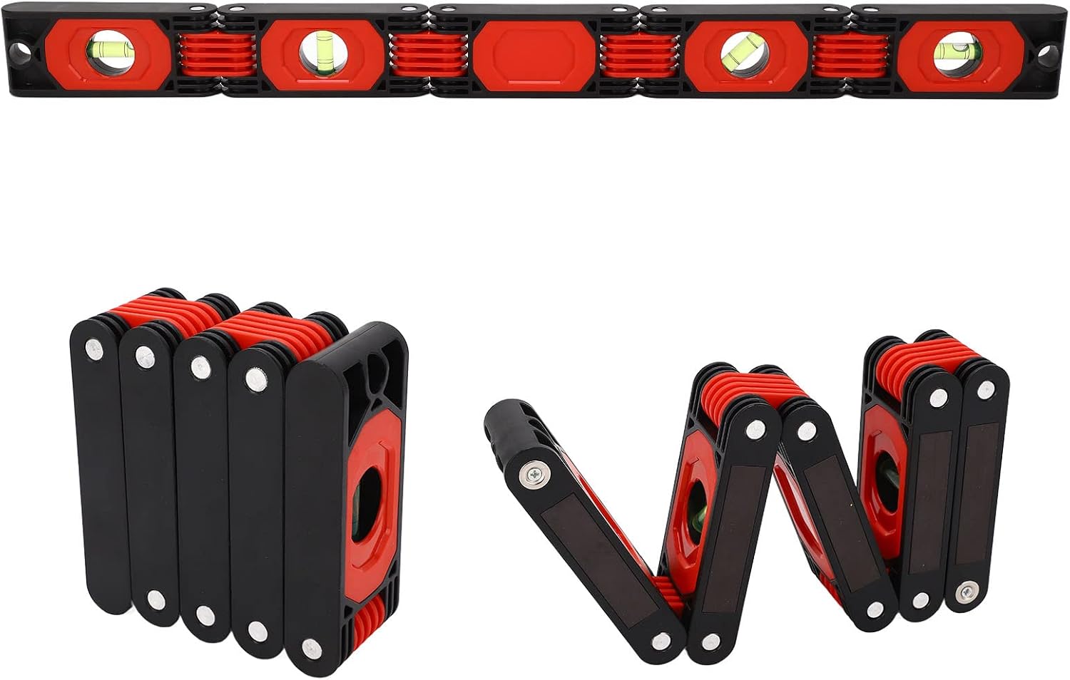 Foldable Level, Multi Function Level Measuring Tool with Magnet Expandable Level Angle Measuring Tool