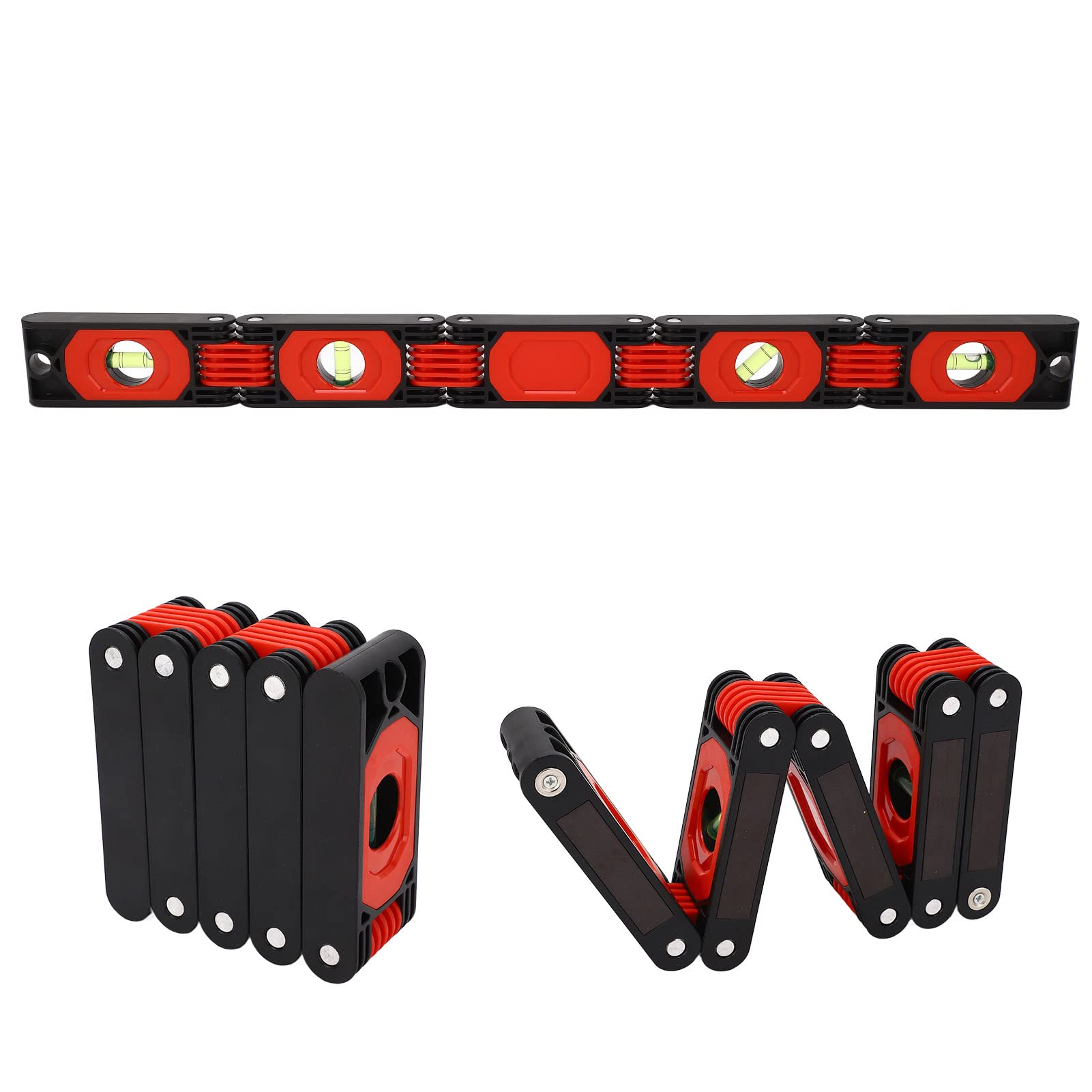 Aimant de la règle de niveau de bulle pliable outil de mesure d'angle extensible pour les tâches de bricolage domestiques