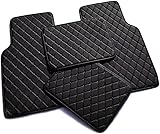 SZFCL Leather Car Floor Mats for BMW X1 18D S DRIVE M SPORT 2023 2024, Waterproof Floor Mat Front Rear Row Carpet Protection Set Liners,Black - Image 4