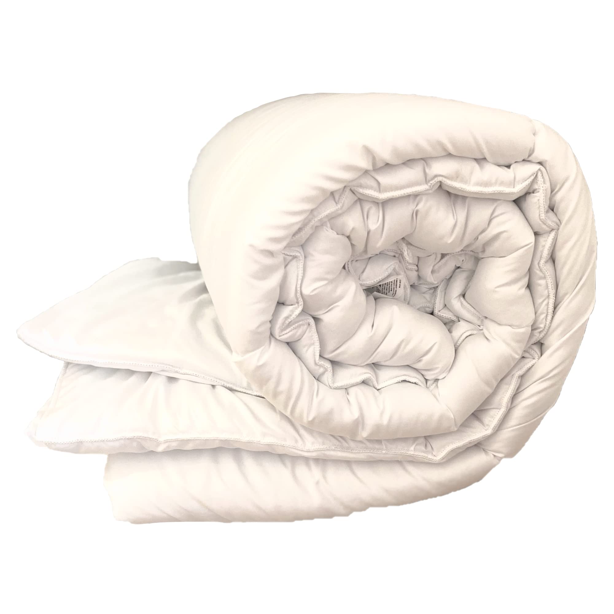 HomeSpace Direct Hollowfibre Duvet Quilt Comforter Polycotton Cover 4.5 tog Summer Duvet (Single)