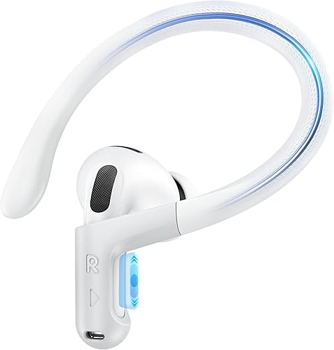 Gcioii Ganchos para las orejas de aleación de titanio con memoria para AirPods Pro 3/Pro 2/Pro 1 y AirPods 3, accesorios deportivos antideslizantes