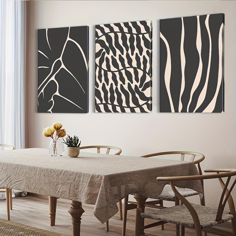 Toiles décoratives style moderne du milieu du siècle pour salon chic minimaliste