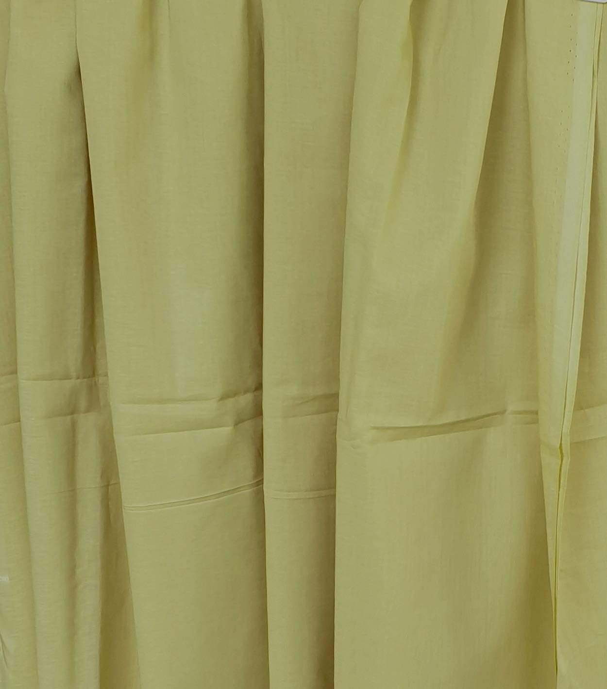 Plain Solid Cotton Lawn 5-Yards 44" inches Wide Cut Fabric Solid Dyed Material DIY Craft (180 x 44 inches, Navy Blue)