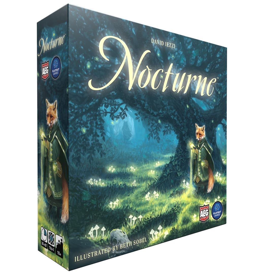 AEG Alderac Entertainment | Nocturne Juego de Mesa en Inglés para Toda la Familia | Juego de Estrategia para 1-4 Jugadores | Juego Místico para Parejas y Edad 10+