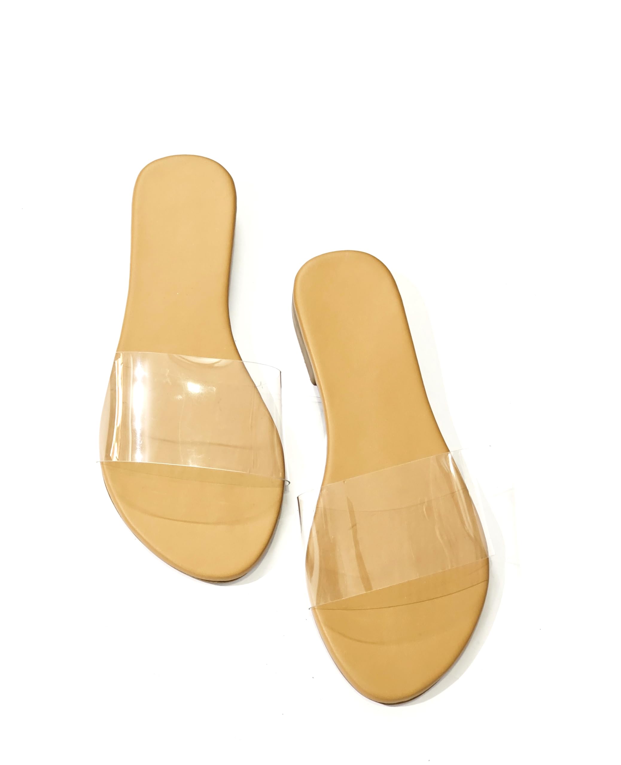 Aviva style Womens Sandal | Trendy Flat Sandals for Women | Daily Use Branded & Stylish Slippers (Article-210-Transparent-6) (B0CR945KXH) Amazon Price History, Amazon Price Tracker