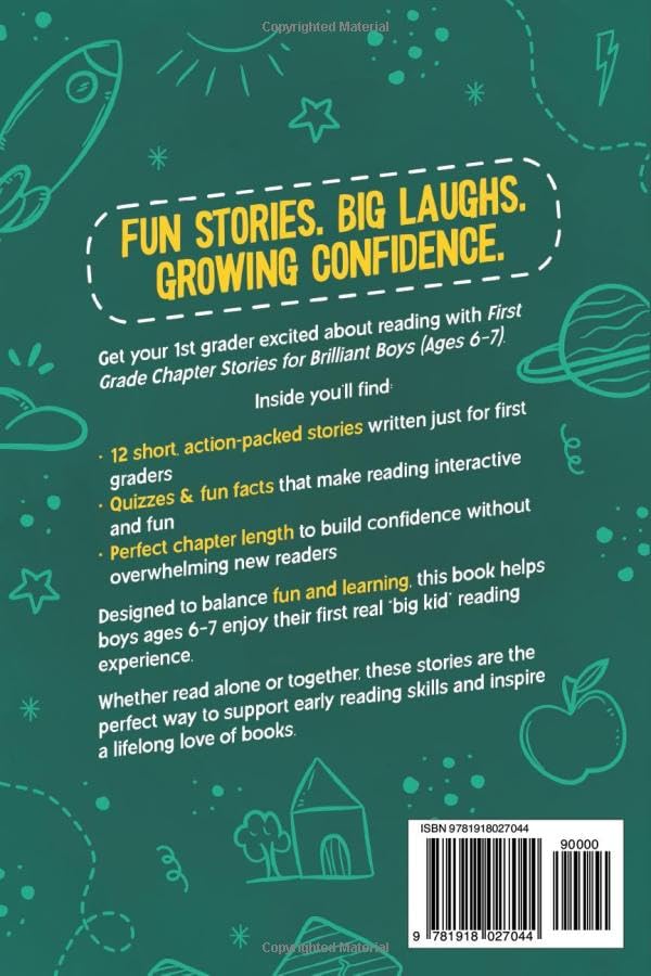 First Grade Chapter Stories for Brilliant Boys (Ages 6–7): A Fun Early Reader Chapter Book for 1st Graders with Short Stories, Comprehension Questions & Fun Facts (Brilliant Reader Series) - Image 2